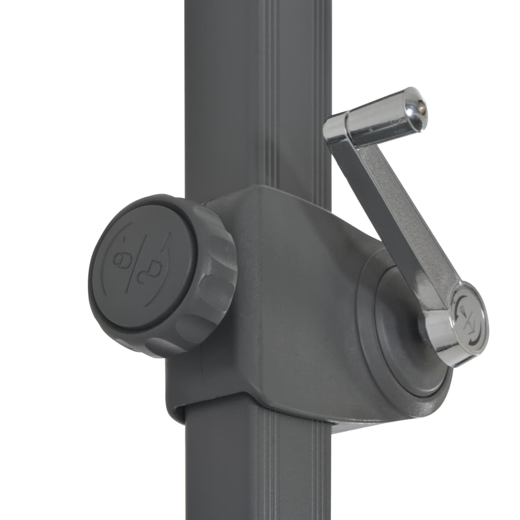 Guarda-sol cantilever com poste em alumínio 300 cm antracite - Image 6