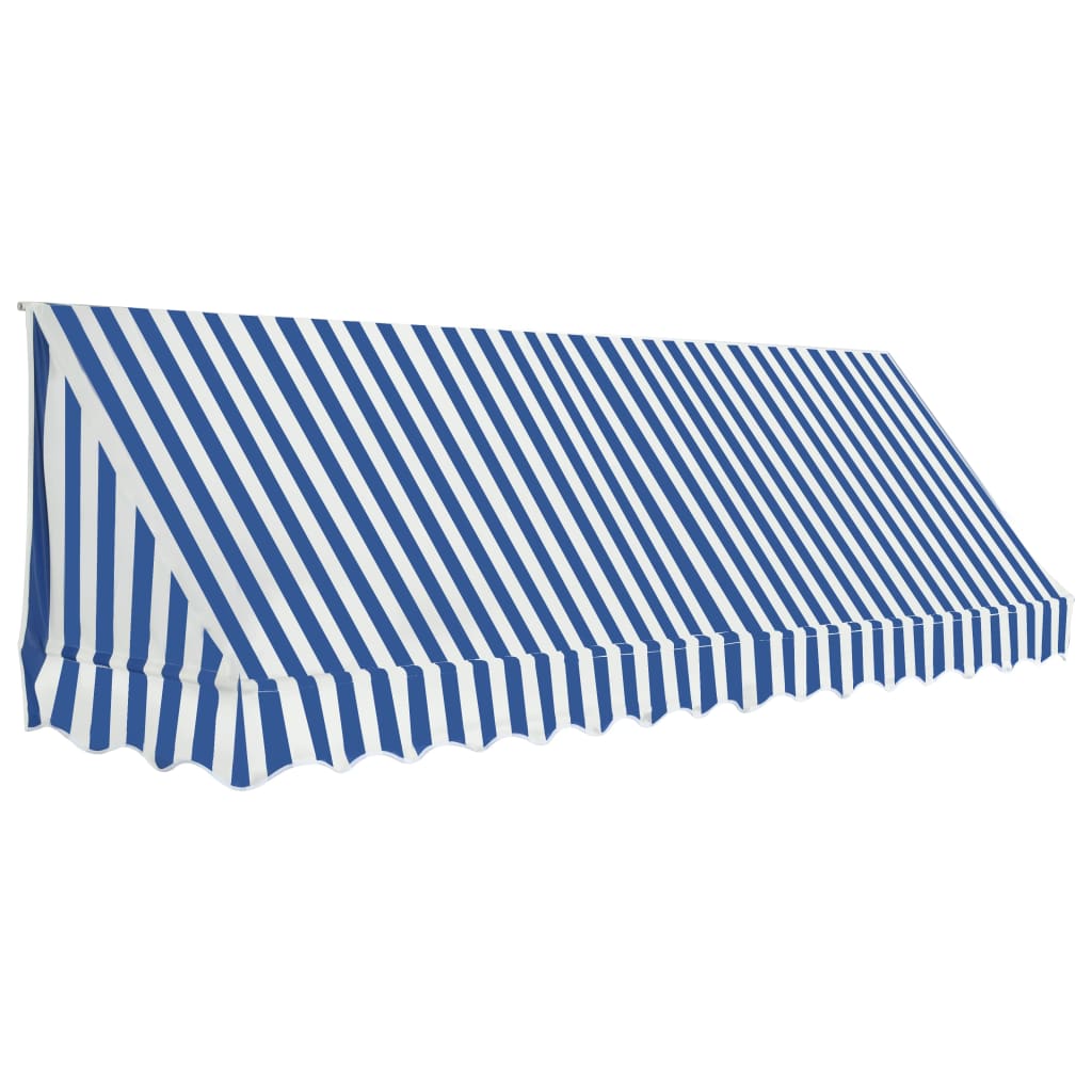 Toldo bistrô 350x120 cm azul e branco - Image 2