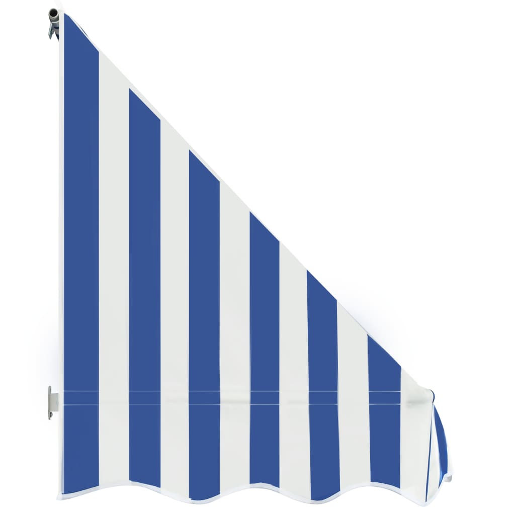 Toldo bistrô 350x120 cm azul e branco - Image 4