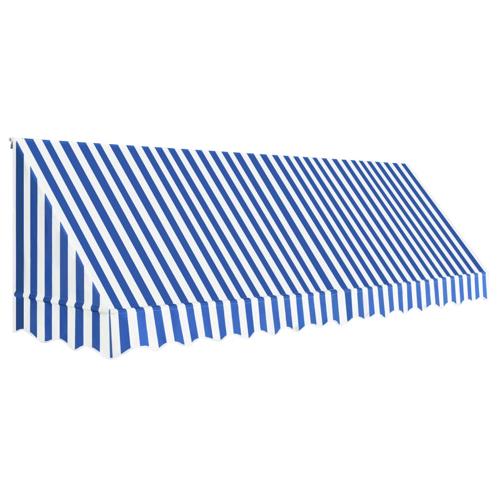 Toldo bistrô 400x120 cm azul e branco - Image 2