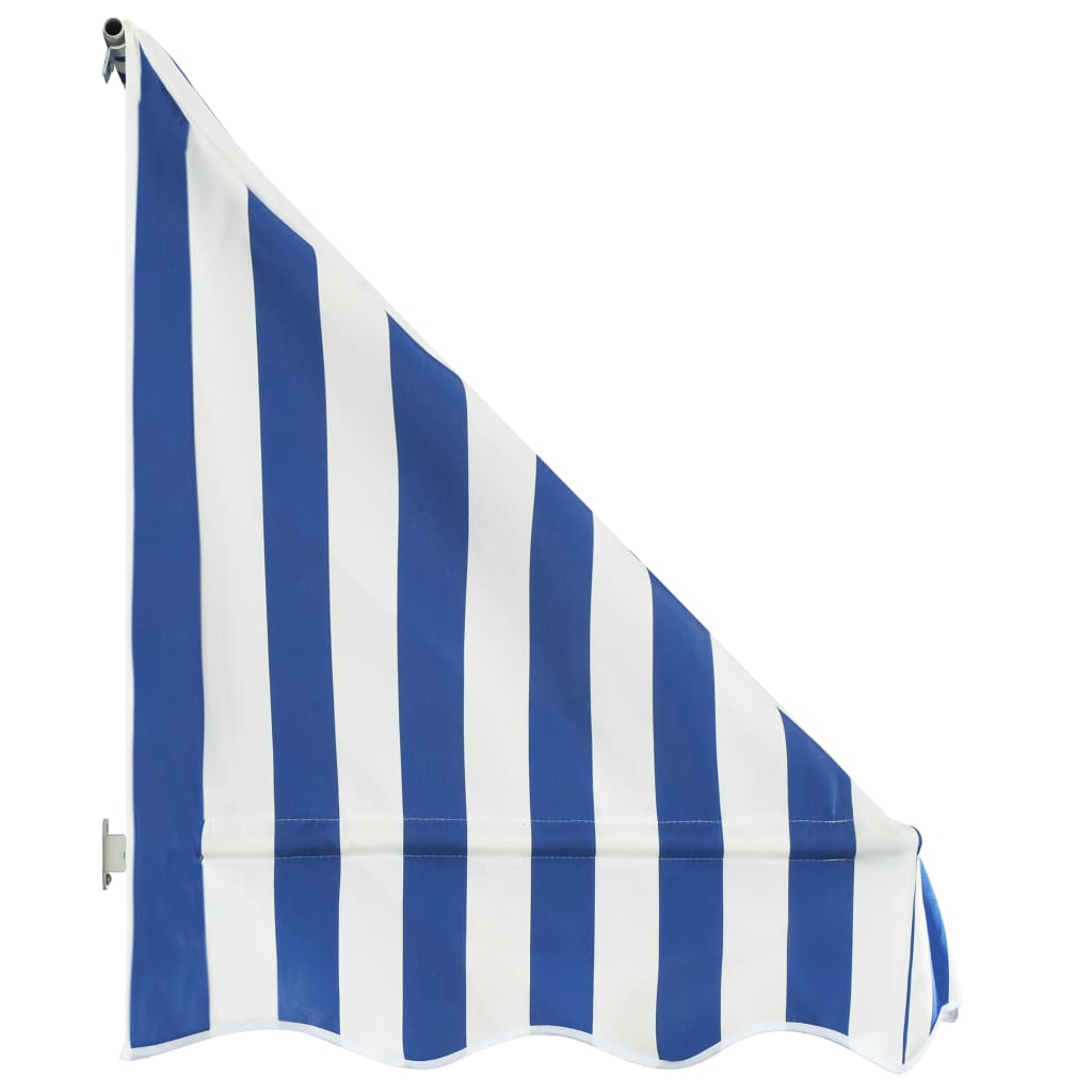 Toldo bistrô 400x120 cm azul e branco - Image 4