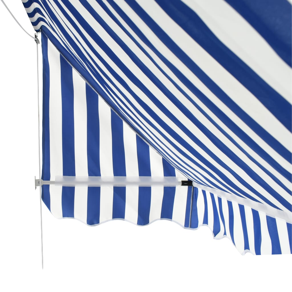 Toldo bistrô 400x120 cm azul e branco - Image 6