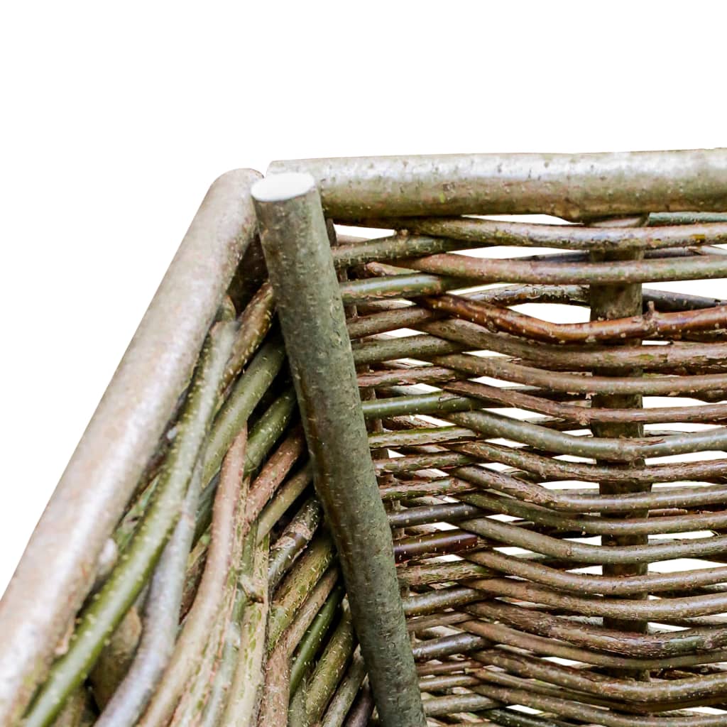 Floreira de jardim 120x40x80 cm madeira de aveleira - Image 3