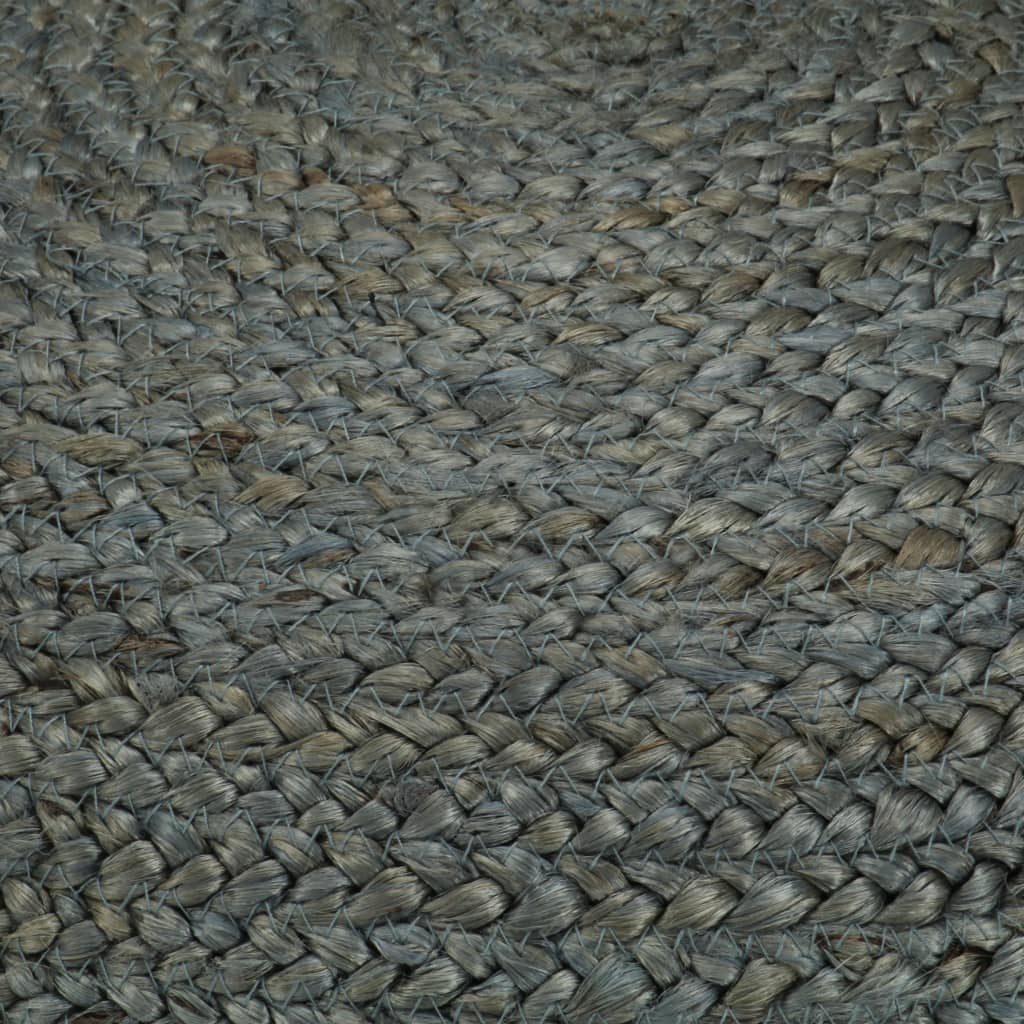 Pufe artesanal 45x30 cm juta verde azeitona - Image 3