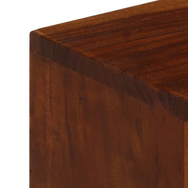 Móvel de TV c/ 3 gavetas 110x35x50 cm madeira de acácia maciça - Image 6