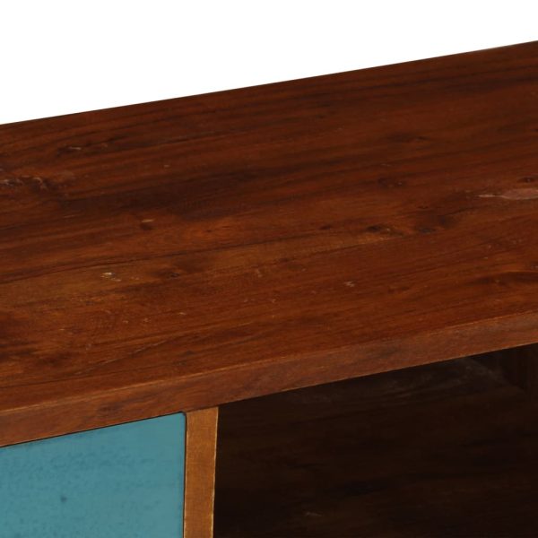 Móvel de TV c/ 3 gavetas 110x35x50 cm madeira de acácia maciça - Image 7