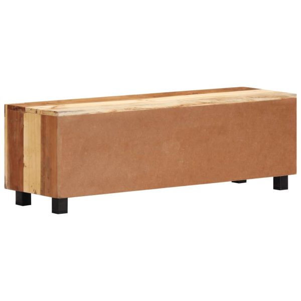 Móvel de TV 100x30x33 cm madeira recuperada maciça - Image 3