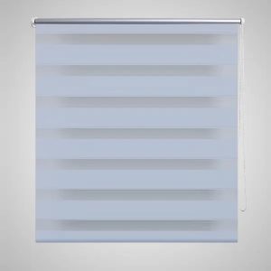 Estore de rolo 140 x 175 cm, linhas de zebra / Branco