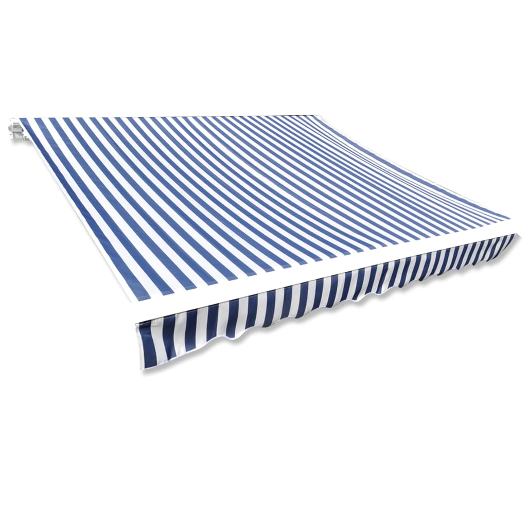 Lona para toldo azul/branco 6 x 3 m (sem estrutura/caixa)