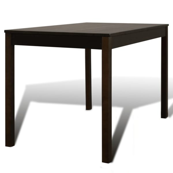 Conjunto Mesa com 4 Cadeiras / Madeira - Marrom - Image 3