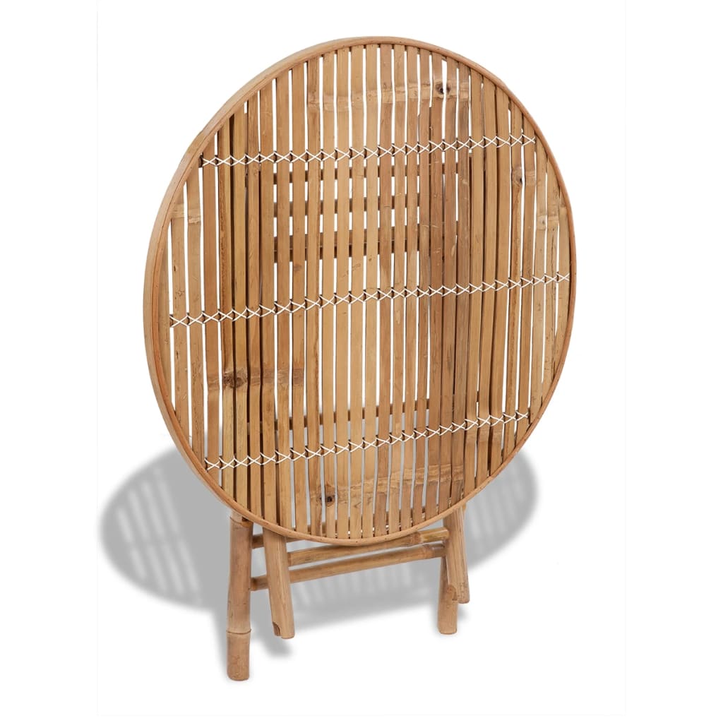 5 pcs conjunto de jantar dobrável p/ exterior bambu - Image 6
