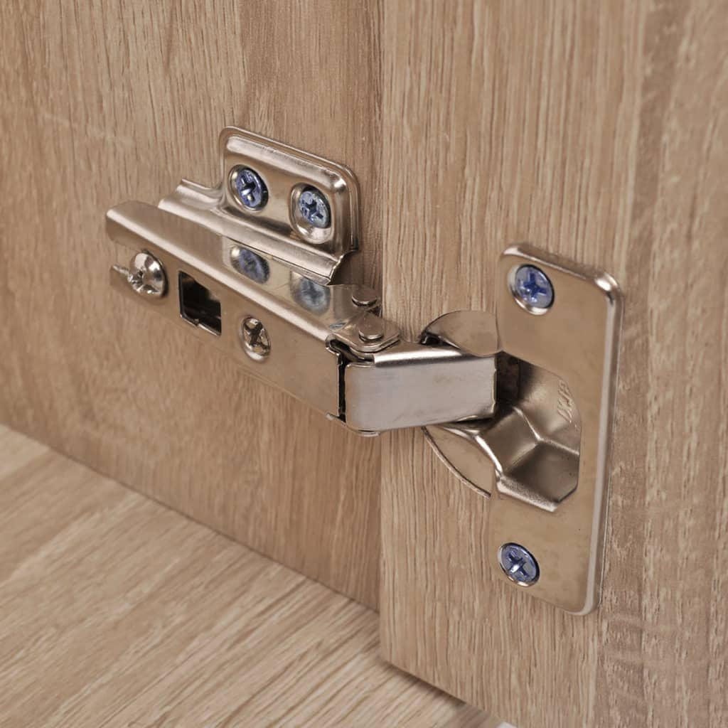 Móveis casa de banho 3 pçs e conjunto de bacia bege - Image 4