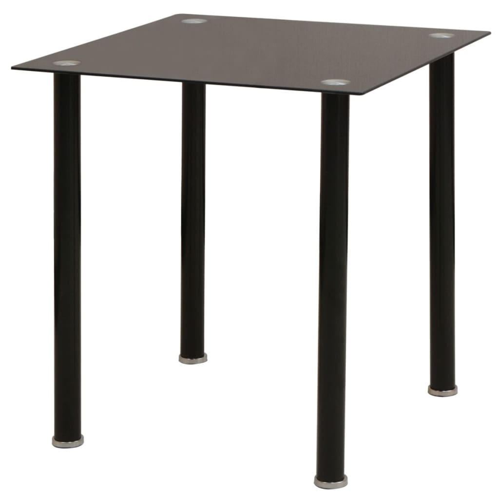 Conjunto 5 pcs de mesa de jantar e cadeiras preto - Image 2
