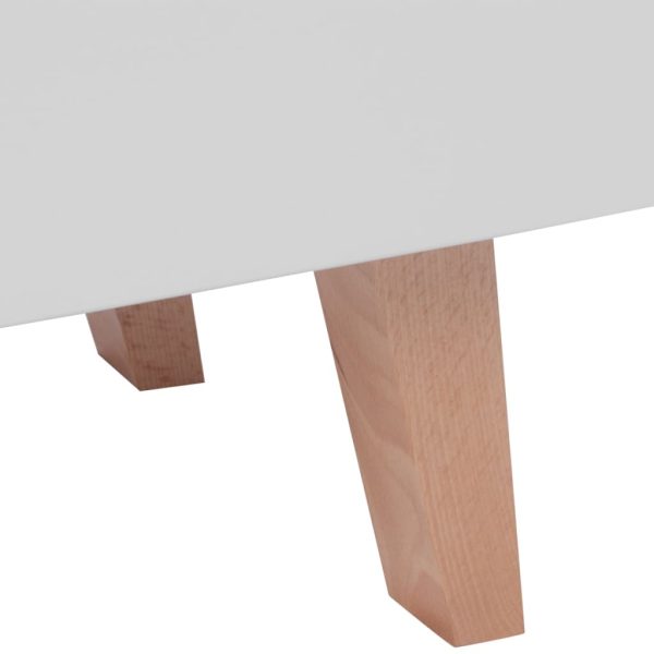 Suporte para TV em MDF 150x35x48,5 cm branco brilhante - Image 5