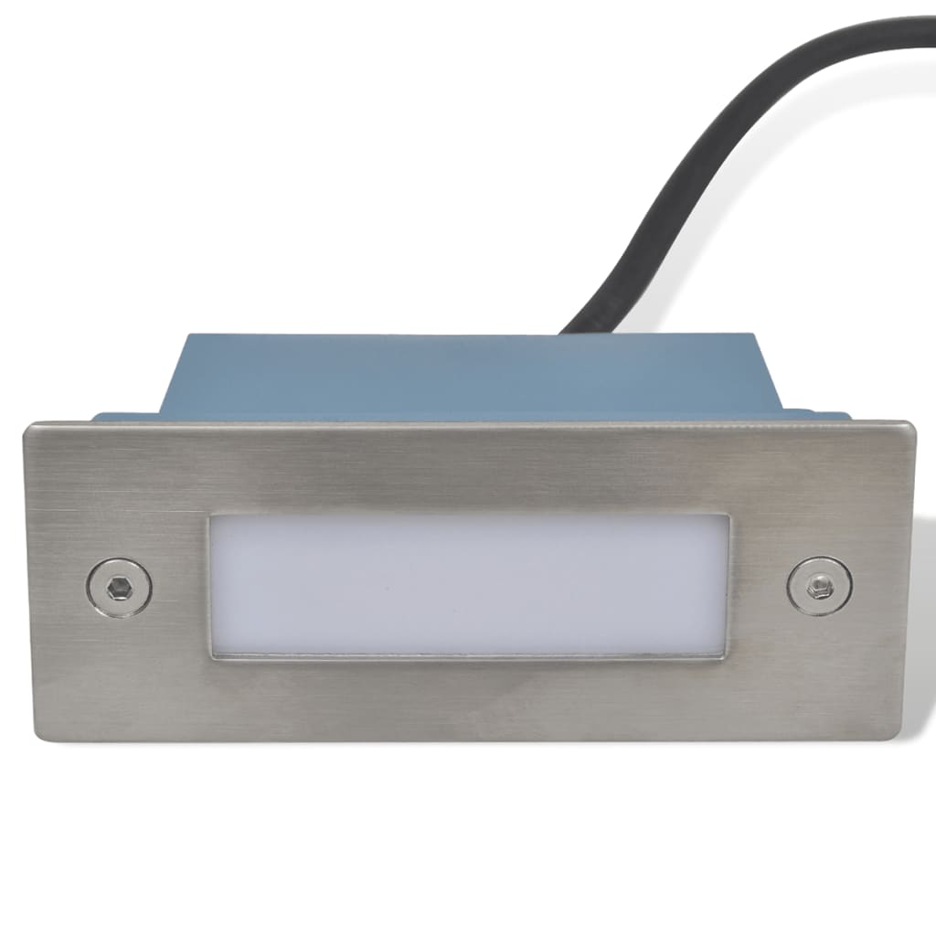 Luzes LED embutidas para escadas 6 pçs 44x111x56 mm - Image 3
