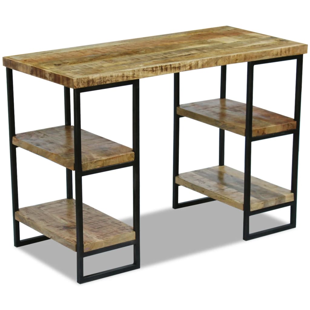 Mesa de escritório madeira de mangueira 110x50x76 cm - Image 3