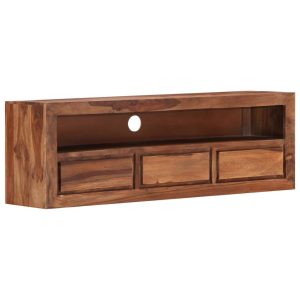 Móvel de TV 120x30x40 cm madeira sheesham maciça