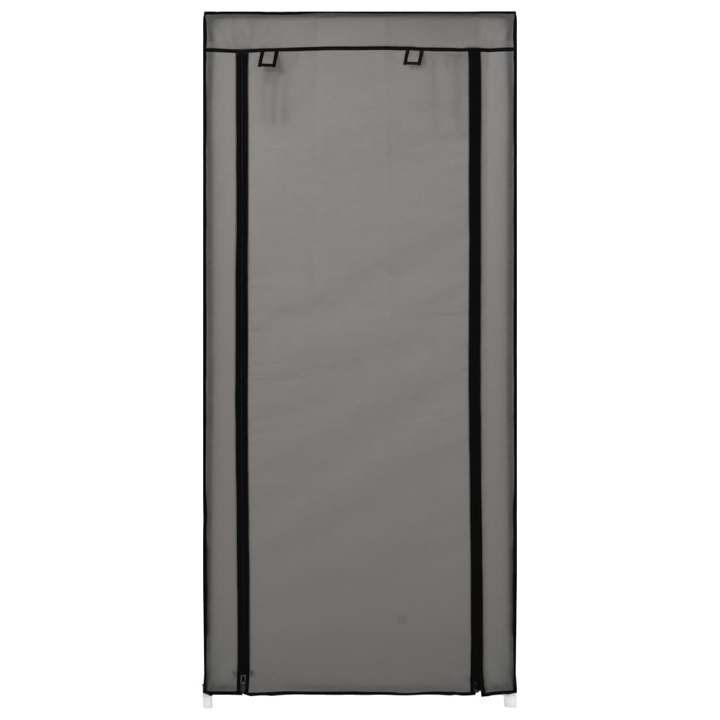 Sapateira com cobertura 58x28x106 cm tecido cinzento - Image 4