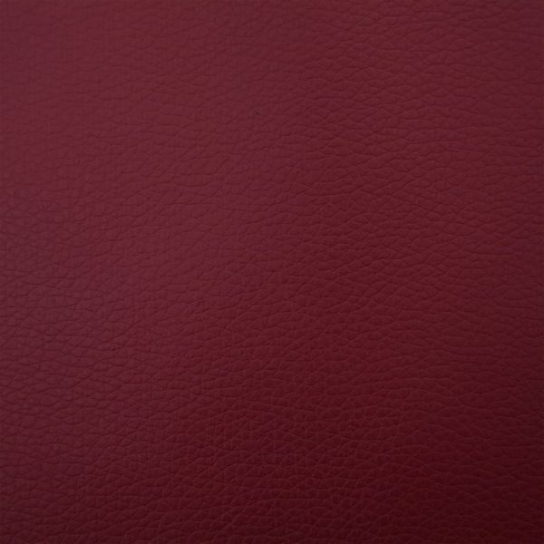 Chaise longue com almofada couro artificial vermelho tinto - Image 8