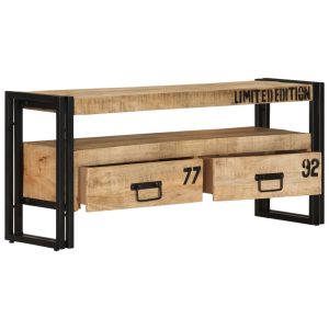 Móvel de TV 100x30x45 cm madeira de mangueira maciça