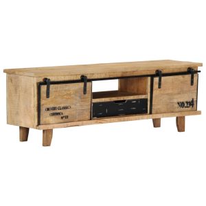 Móvel de TV 120x30x40 cm madeira de mangueira maciça