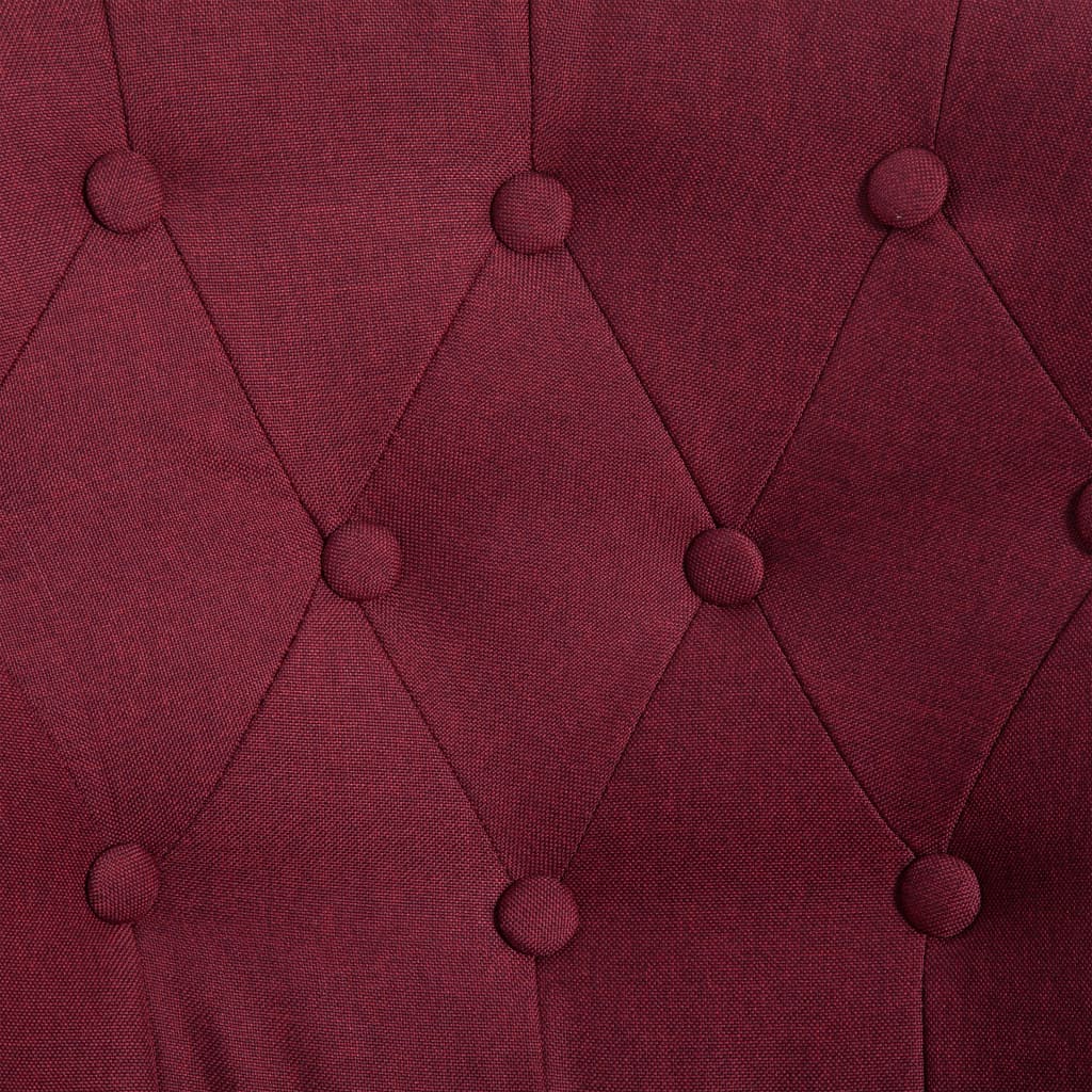 Cadeiras francesas 2 pcs tecido vermelho tinto - Image 7