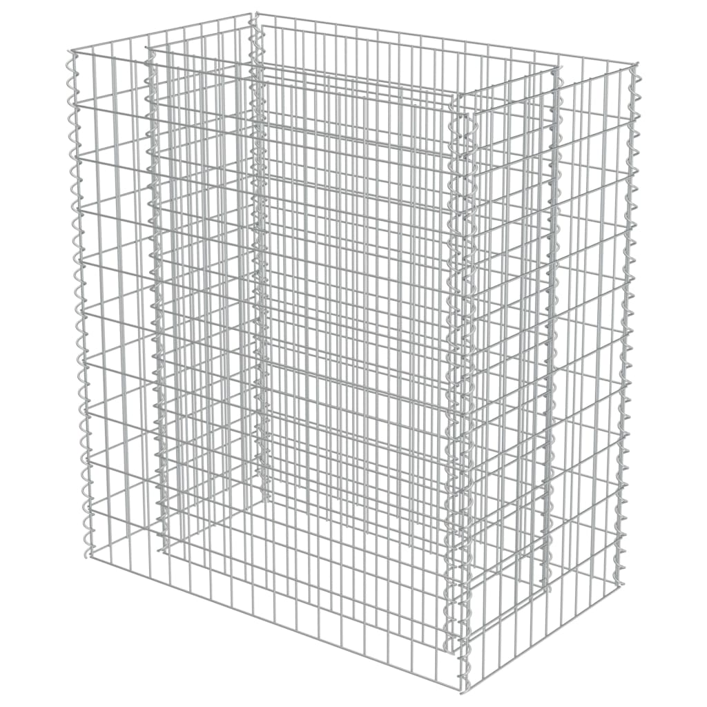 Canteiro elevado/cesto gabião 90x50x100 cm aço galvanizado - Image 3