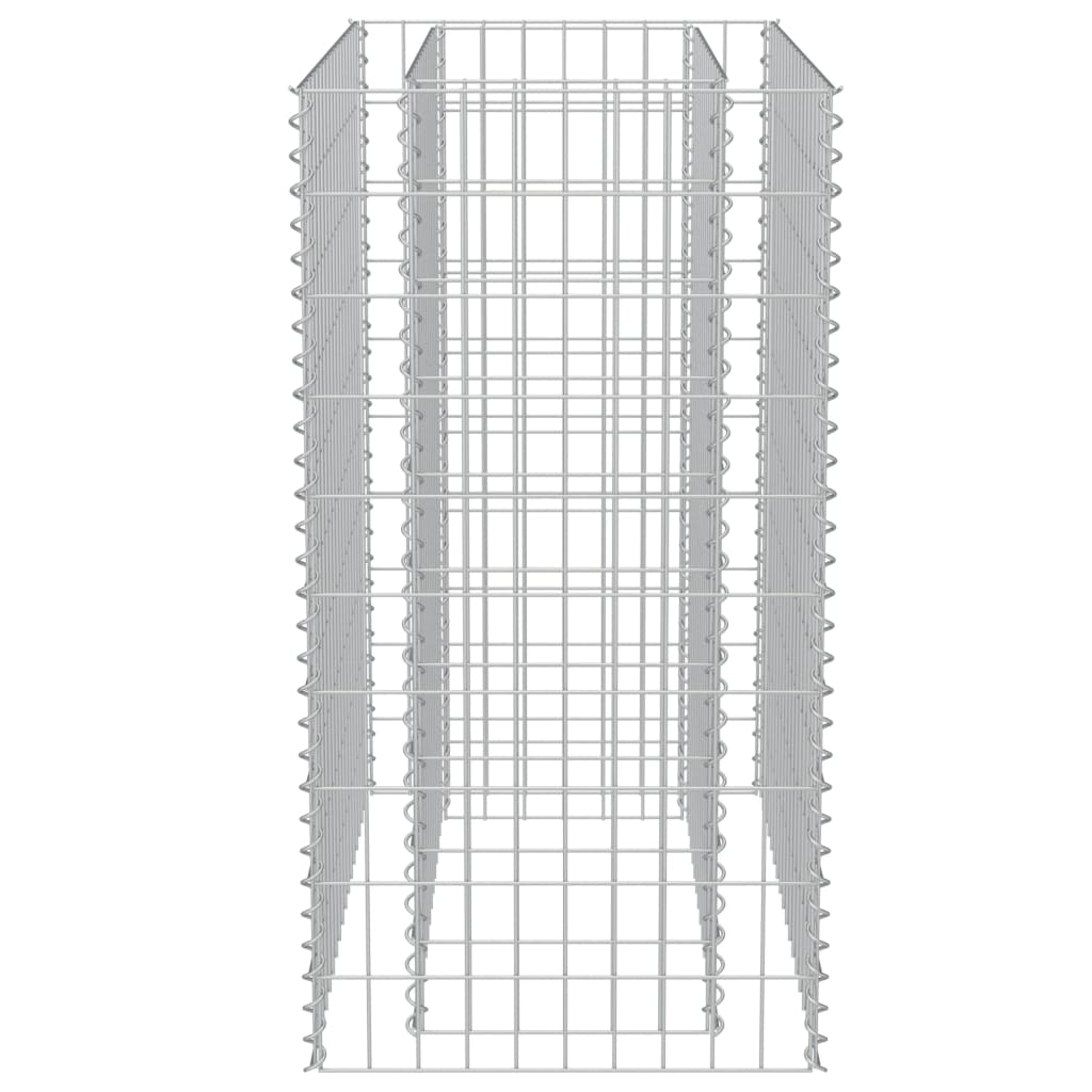 Canteiro elevado/cesto gabião 90x50x100 cm aço galvanizado - Image 6