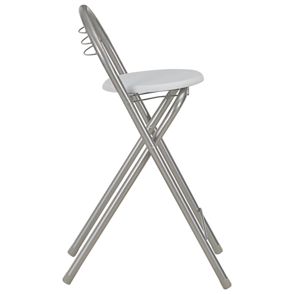 3 pcs conjunto de bar com prateleiras de madeira e aço branco - Image 9