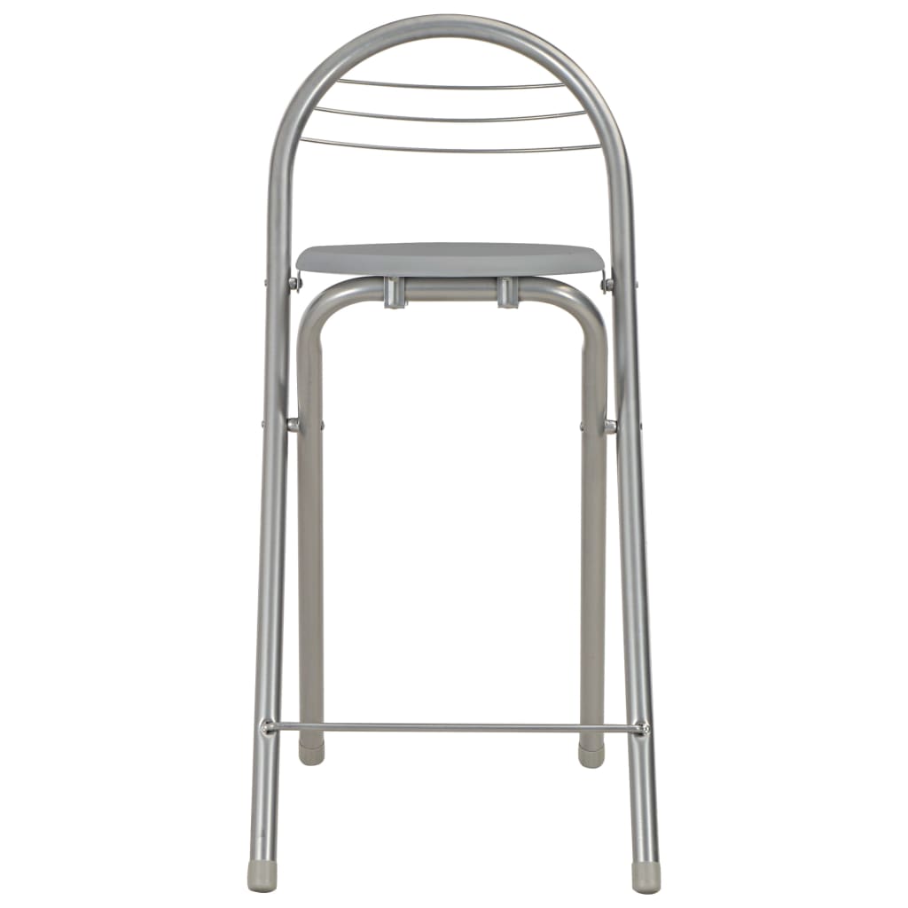 3 pcs conjunto de bar com prateleiras madeira e aço cinzento - Image 7