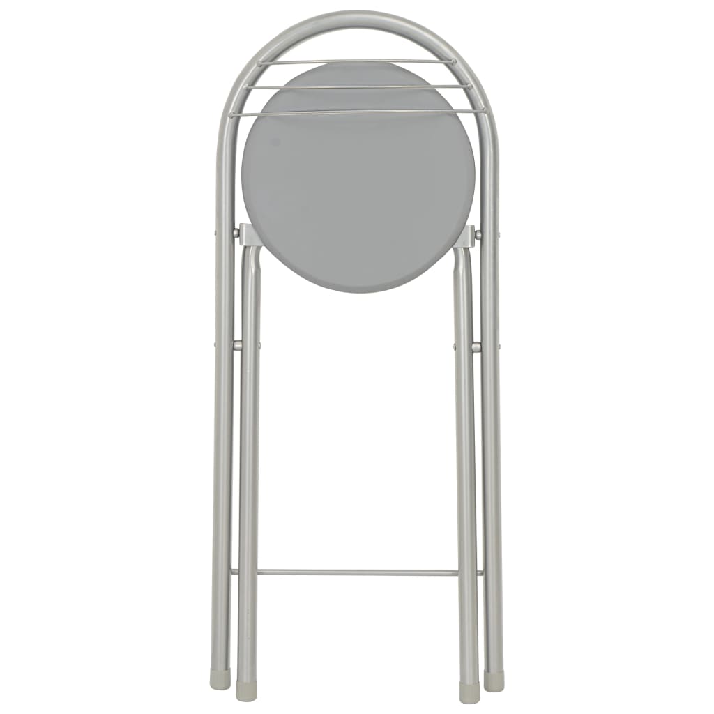 3 pcs conjunto de bar com prateleiras madeira e aço cinzento - Image 9