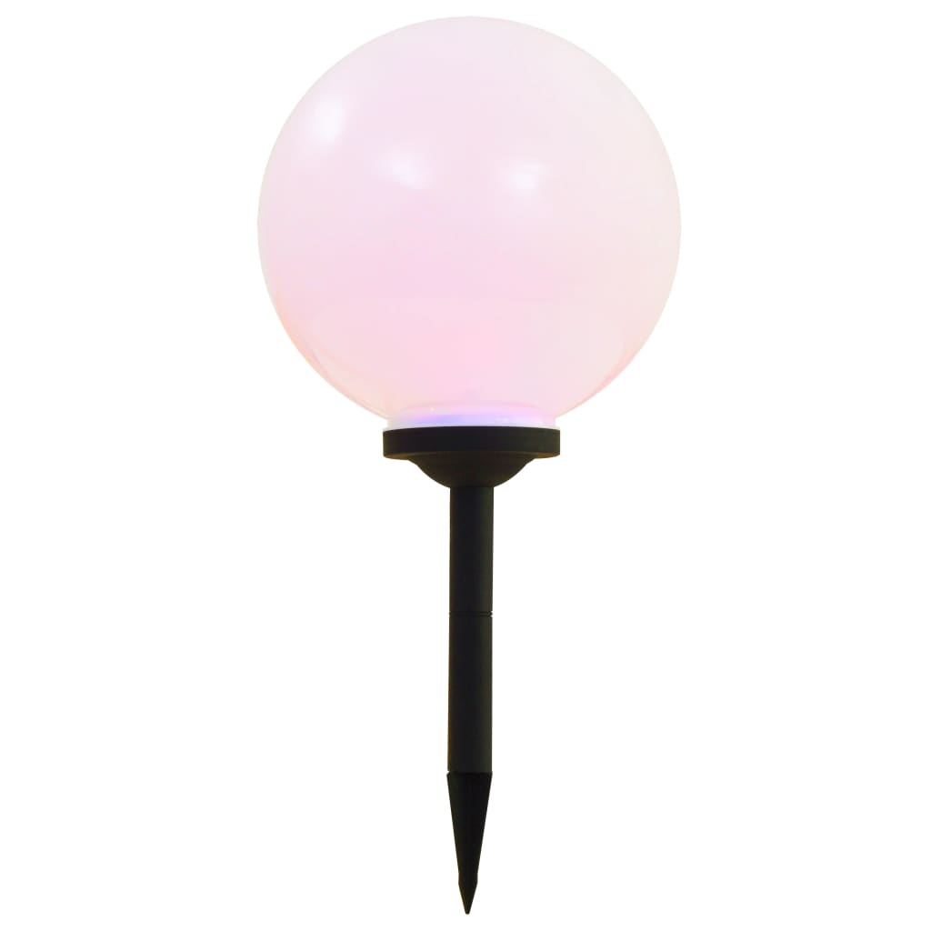 Candeeiro solar de exterior LED 4 pcs esférico 30 cm RGB - Image 5