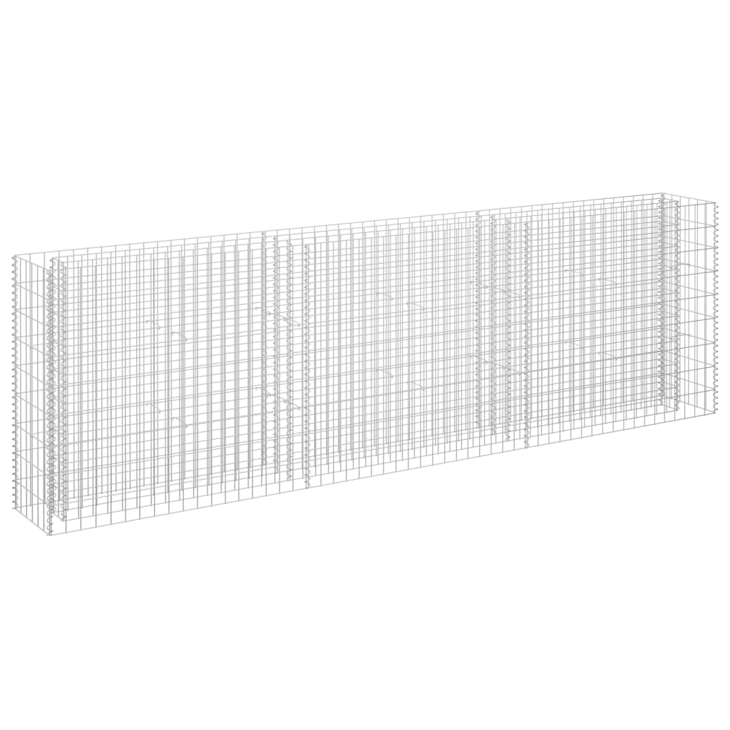 Canteiro elevado/cesto gabião 270x30x90 cm aço galvanizado - Image 2