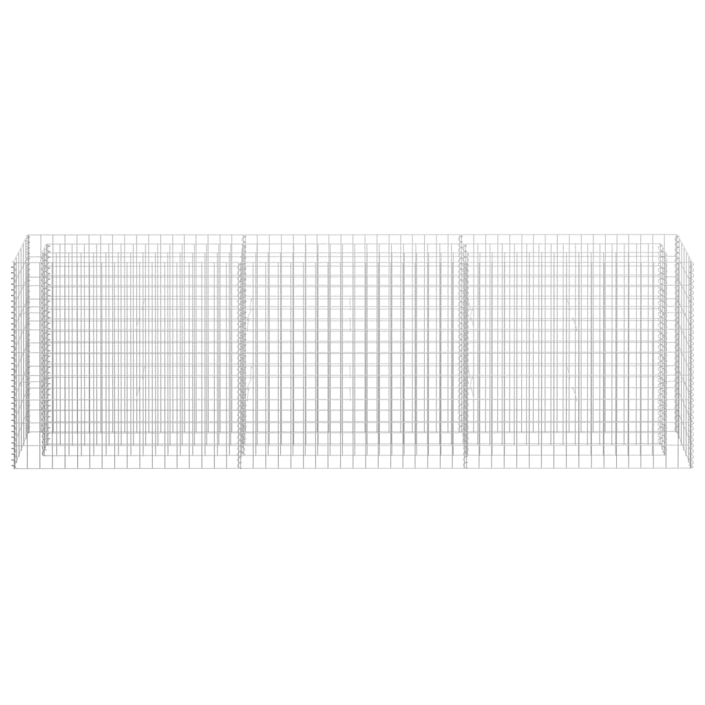Canteiro elevado/cesto gabião 270x30x90 cm aço galvanizado - Image 4