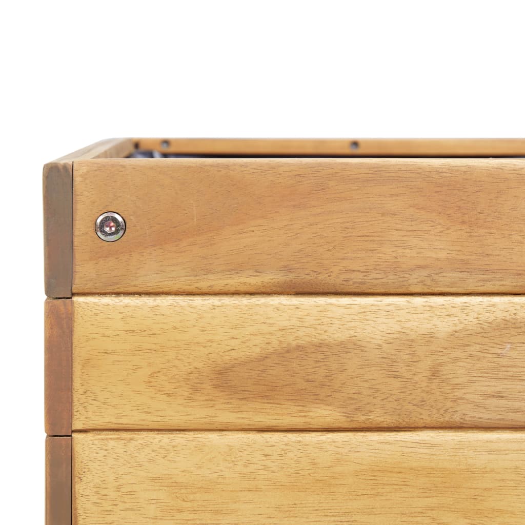 Vaso de jardim elevado 78,5x58,5x78,5 cm madeira acácia maciça - Image 6