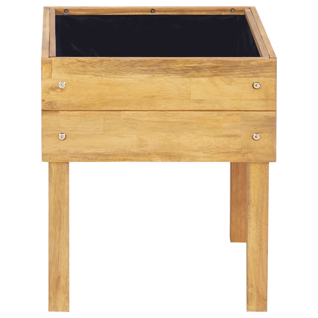 Vaso de jardim elevado 50x40x45 cm madeira acácia maciça - Image 4