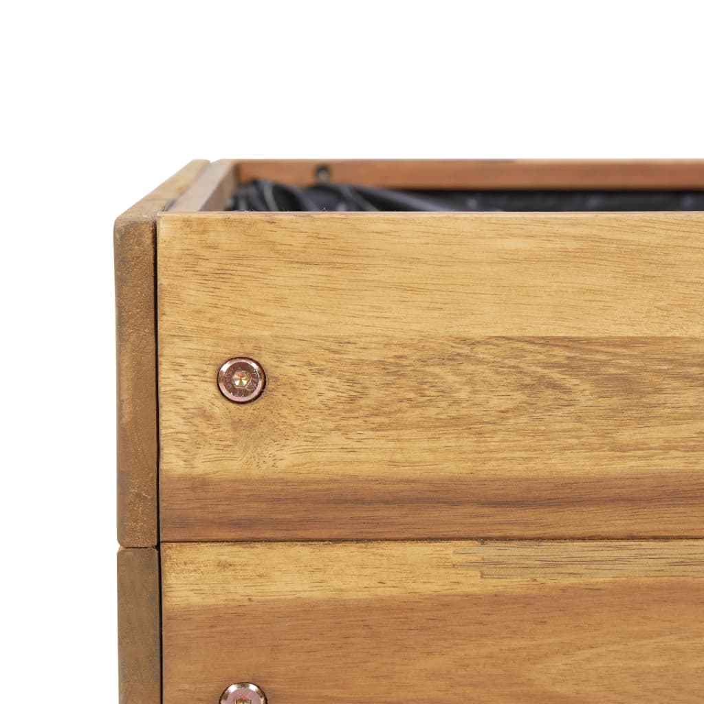 Vaso de jardim elevado 50x40x45 cm madeira acácia maciça - Image 6