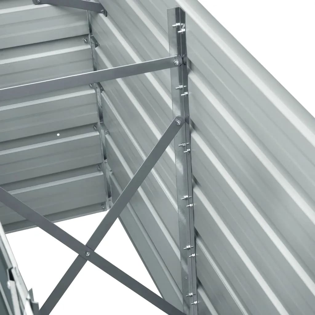 Canteiro elevado jardim aço galvanizado 240x40x77 cm antracite - Image 5