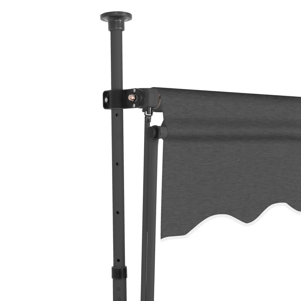 Toldo retrátil manual com LED 300 cm antracite - Image 4