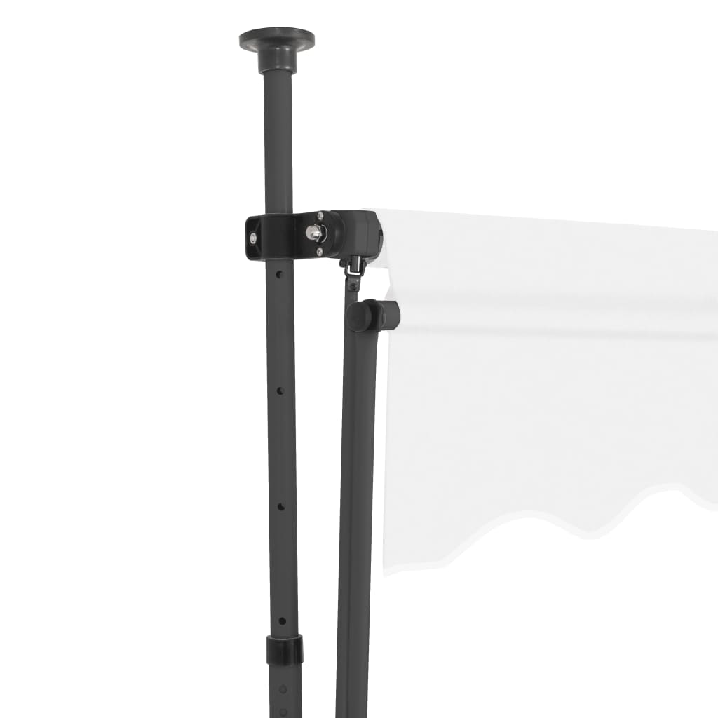 Toldo retrátil manual com LED 150 cm creme - Image 4