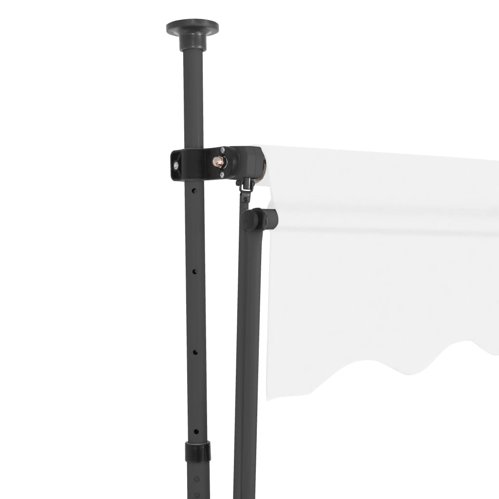 Toldo retrátil manual com LED 350 cm creme - Image 4