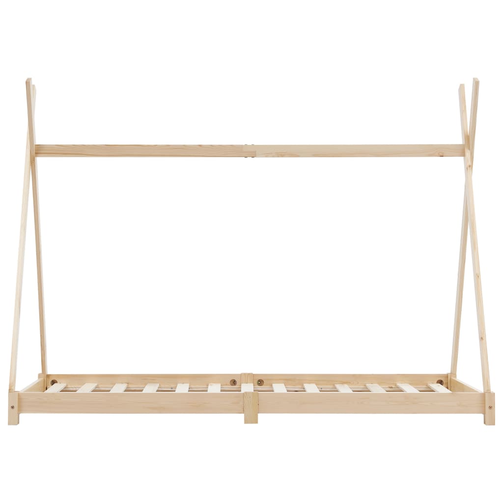 Estrutura de cama p/ crianças 70x140 cm madeira de pinho maciça - Image 3