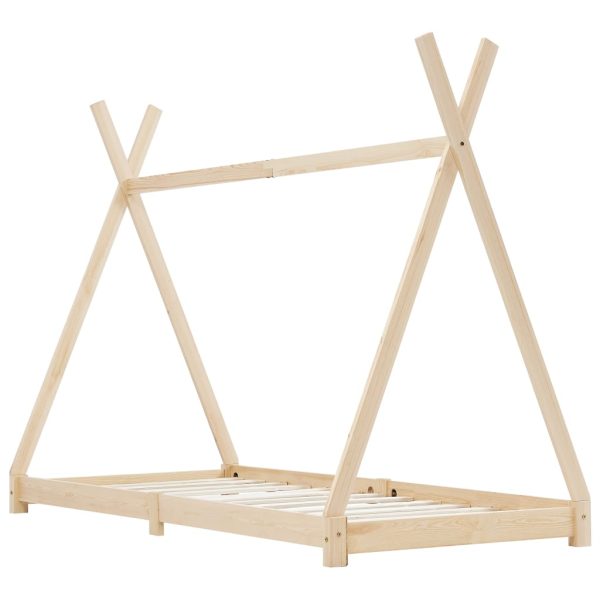 Estrutura de cama para crianças 90x200 cm pinho maciço - Image 2