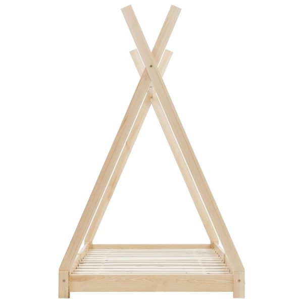 Estrutura de cama para crianças 90x200 cm pinho maciço - Image 4