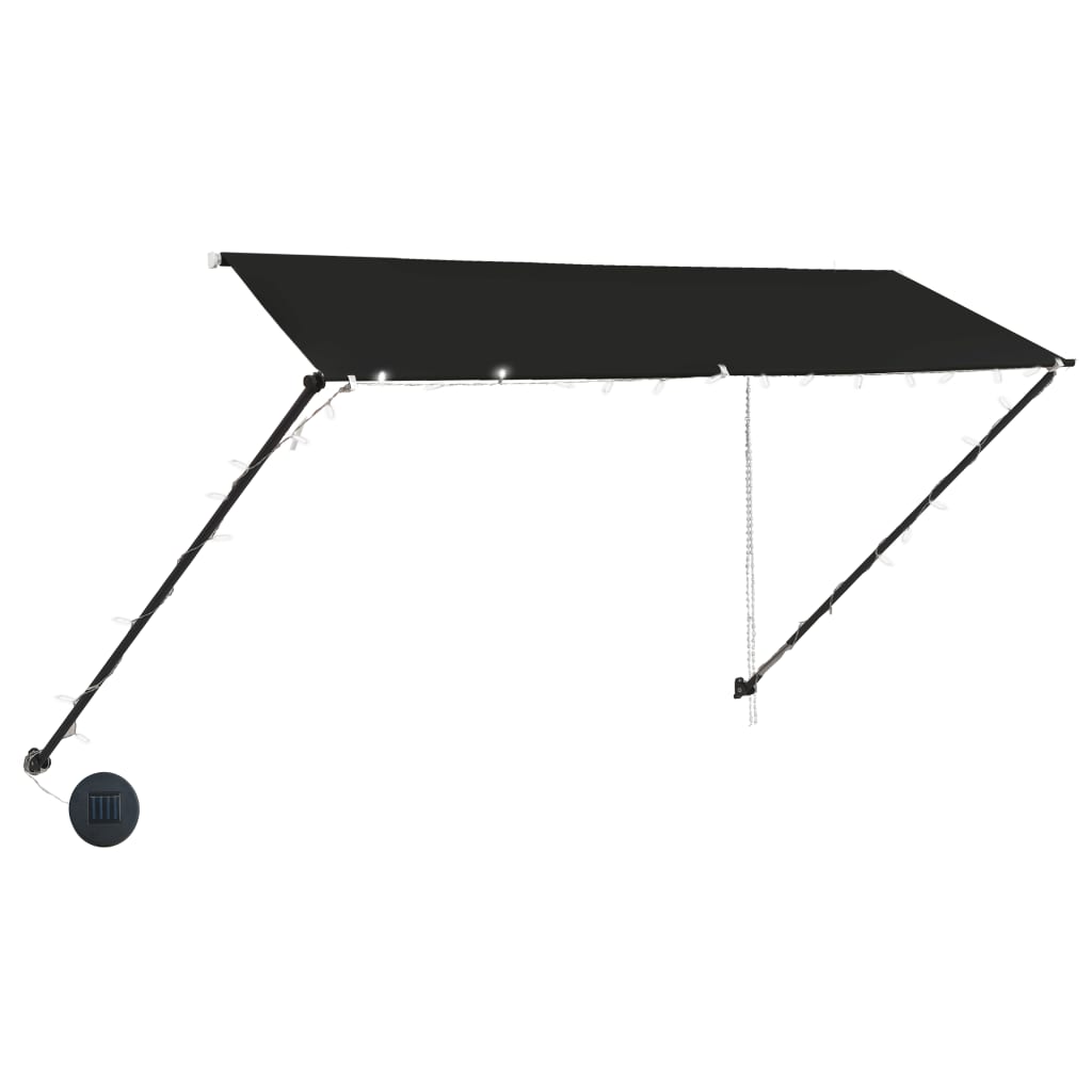 Toldo retrátil com LED 350x150 cm antracite - Image 3