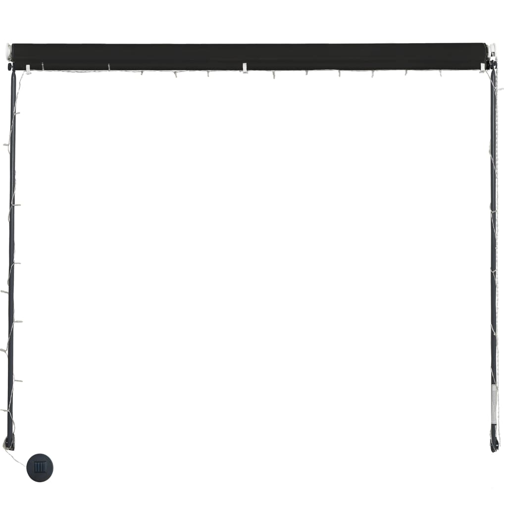 Toldo retrátil com LED 350x150 cm antracite - Image 5