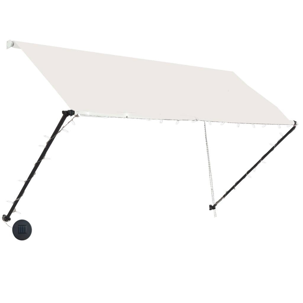 Toldo retrátil com LED 250x150 cm creme - Image 3