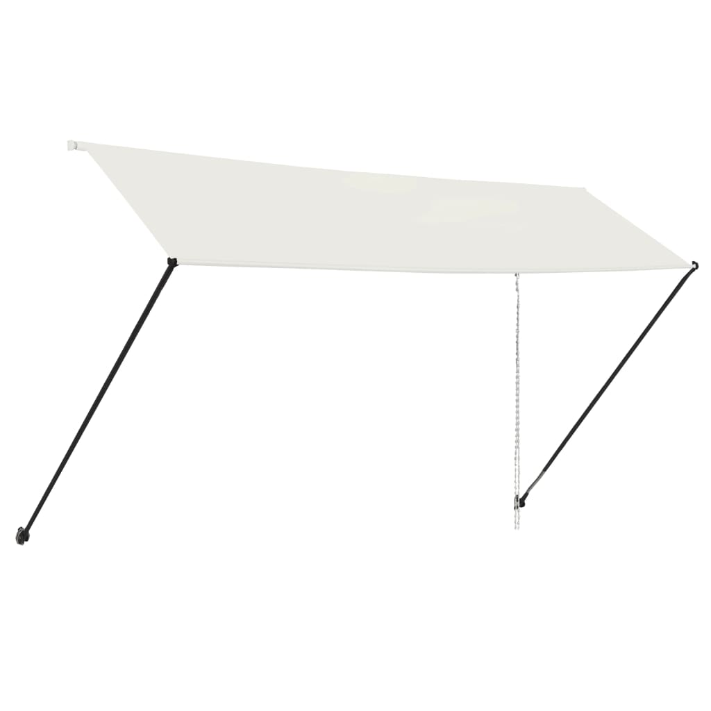 Toldo retrátil com LED 400x150 cm creme - Image 3