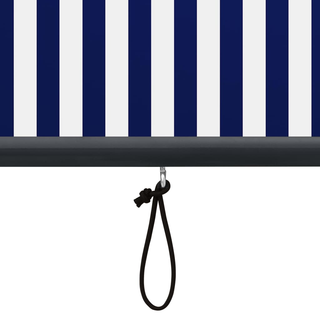 Estore de rolo para exterior 60x250 cm azul e branco - Image 7