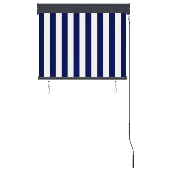 Estore de rolo para exterior 80x250 cm azul e branco - Image 4